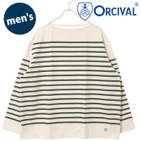 Х ORCIVAL ܡȥͥå 󥰥꡼֥ץ륪С [#6231 FW25] BOAT NECK LONG SLEEVE P.O.  ȥåץ åȥ ĹµT ܡ FLOUR/FRENCH-BEAN 谷Ź