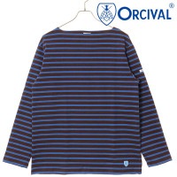 オーシバル ORCIVAL ボートネック ロングスリーブプルオーバー [#B211 FW25] BOAT NECK L/S P.O. メンズ・レディース トップス カットソー 長袖Tシャツ ボーダー 
