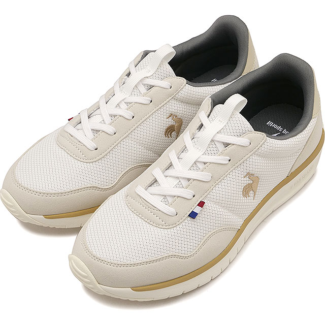 ルコック le coq sportif スニーカー LCS クオーツ ES [LU5FSN67LZ FW25] LCS QUARTZ ES レディース 靴 シューズ 軽量 WHBG ホワイト/ベージュ 正規取扱店