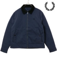 フレッドペリー FRED PERRY コットン カバンジャケット [J8535-738 FW25] COTTON CABAN JACKET メンズ アウター トラックトップ ブルゾン DARK-AIR
