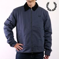 フレッドペリー FRED PERRY コットン カバンジャケット [J8535-738 FW25] COTTON CABAN JACKET メンズ アウター トラックトップ ブルゾン DARK-AIR