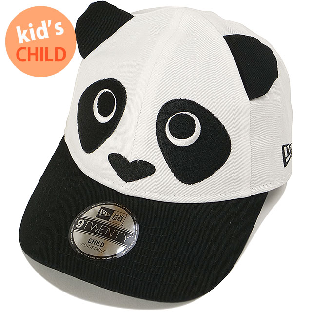 ニューエラ NEW ERA キッズキャップ 9TWENTY アニマル パンダ [14671708 FW25] CLD920 ANIMAL PANDA 男の子・女の子 帽子 子供 チャイルド オプティックホワイト/ブラック 正規取扱店