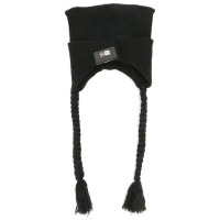 ニューエラ NEW ERA スクエアリブニットフラップ [14669921 FW25] SQUARE RIB KNIT FLAP メンズ・レディース 帽子 ニットキャップ ブラック 正規取扱店|NEW