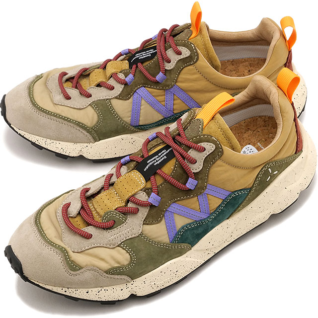 フラワーマウンテン Flower MOUNTAIN スニーカー レンザン [FM107032 FW25] LENZAN メンズ 靴 シューズ フェス アウトドア Beige/L.Green 正規取扱店