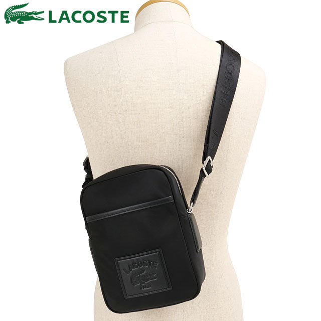 ラコステ LACOSTE ラコステクラシックス ナイロンミニショルダーポーチ [NH5073IX-000 FW25] メンズ・レディース 鞄 ショルダーバッグ ブラック 正規取扱店