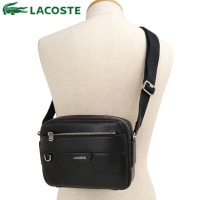 ラコステ LACOSTE オシアン レザーレポーターバッグ [NH5048OI-000 FW25] メンズ・レディース 鞄 ショルダーバッグ ブラック 正規取扱店|LACOSTE（ラコステ スニーカー