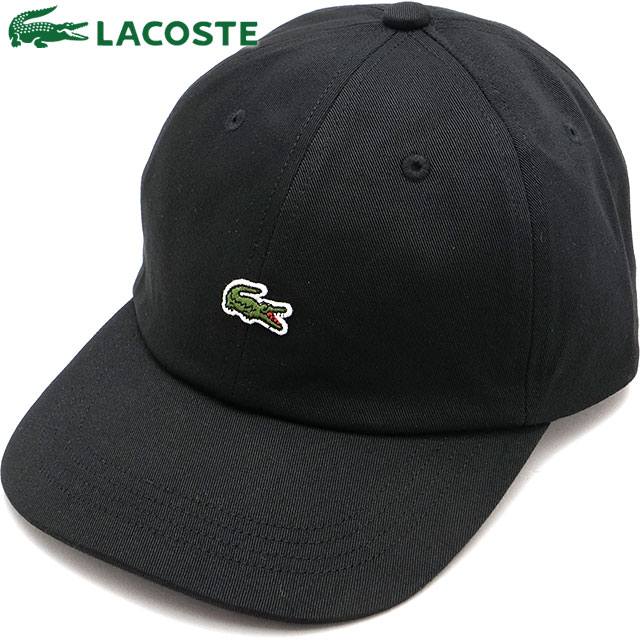 ラコステ LACOSTE ワンポイントワニロゴキャップ [RK069J-99-011 FW25] メンズ 帽子 キャップ ブラック 正規取扱店