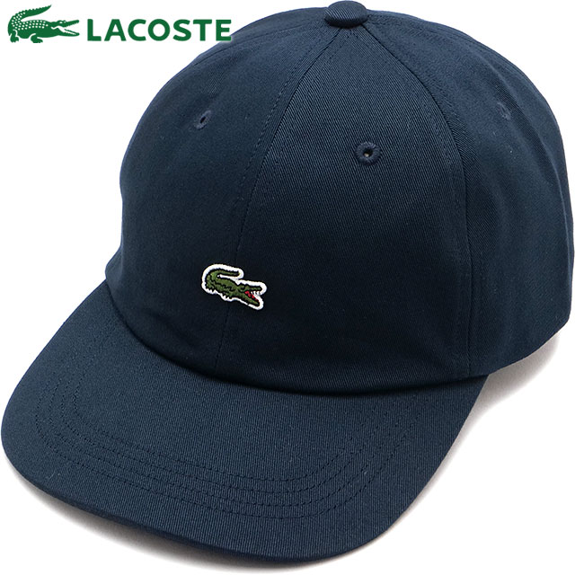 ラコステ LACOSTE ワンポイントワニロゴキャップ [RK069J-99-166 FW25] メンズ 帽子 キャップ ネイビーブルー 正規取扱店