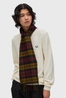 եåɥڥ꡼ FRED PERRY ॹ 󥹥 [C8137-P96 FW25]եåɡڥ꡼ FREDPERRY LAMBSWOOL TARTAN SCARF 󥺡ǥ ʪ ˥åȥޥե顼 ȡ å ɴ SHADED-STONE 谷Ź