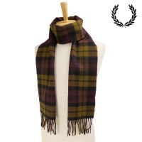 フレッドペリー FRED PERRY ラムスウール タータンスカーフ [C8137-P96 FW25]　フレッド・ペリー FREDPERRY LAMBSWOOL TARTAN SCARF メンズ・レデ
