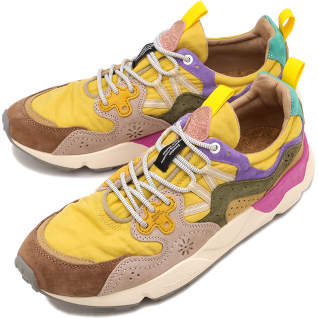 フラワーマウンテン Flower MOUNTAIN スニーカー ヤマノスリー [FM63682 FW25] YAMANO3 メンズ・レディース 靴 シューズ フェス アウトドア Brown/Mustard 正規取扱店