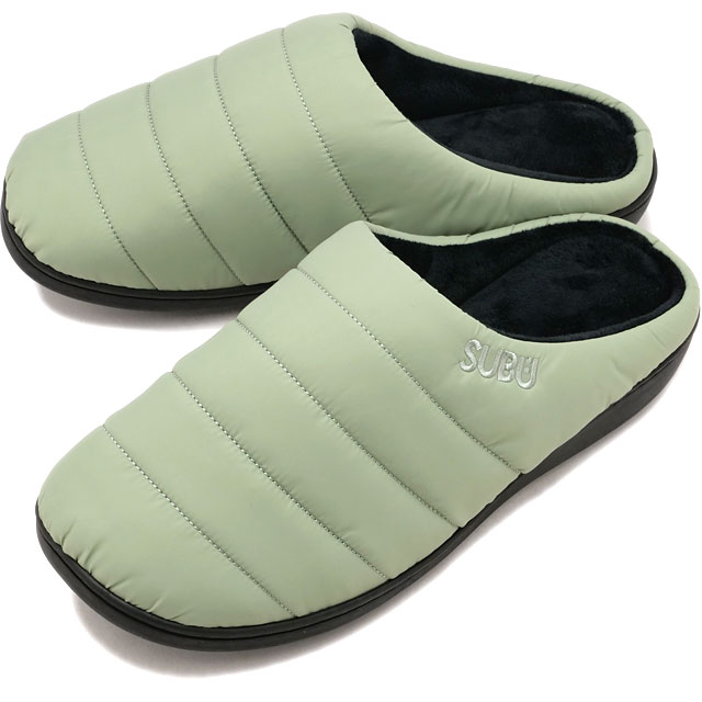 スブ SUBU 冬用サンダル [SB-341 FW25] SUBU メンズ・レディース クロッグ ルームシューズ オフィス キャンプ アウトドア SMOKE-GREEN 正規取扱店