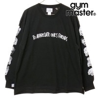 ジムマスター GYM MASTER 7.4oz friends ビッグロンTee [G621779-05 FW25] メンズ トップス カットソー 長袖Tシャツ ビッグシルエット ブラック 正規取扱店