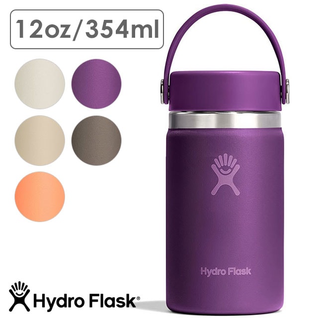 ハイドロフラスク Hydro Flask ハイドレーション ワイドマウス 354ml [8900140 FW25] HYDRATION 12oz WIDE MOUTH メンズ・レディース ステンレスボトル 水筒 直飲み 保温 保冷 アウトドア オフィス ジム ハワイ 正規取扱店