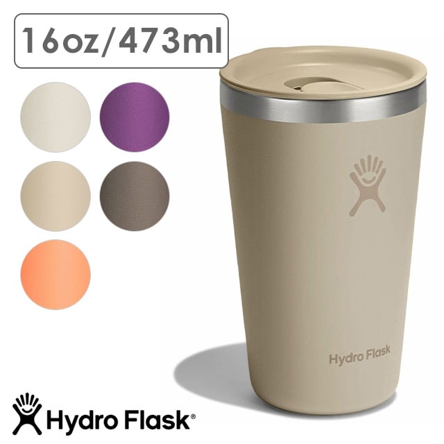 ハイドロフラスク Hydro Flask ドリンクウェア オールアラウンド タンブラー 473ml [8901170 FW25] DRINKWARE 16oz ALL AROUND TUMBLER メンズ・レディース ステンレスボトル 水筒 直飲み 保温 保冷 アウトドア オフィス ジム ハワイ 正規取扱店