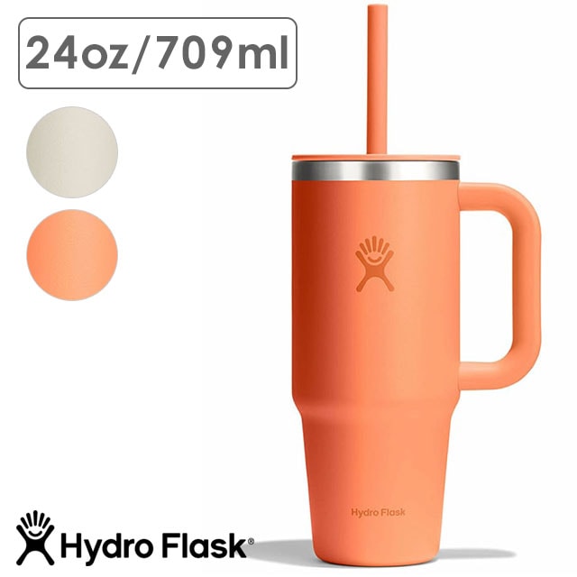 ハイドロフラスク Hydro Flask オールアラウンド トラベルタンブラー 709ml [8901920 FW25] 24oz ALL AROUND TRAVEL TUMBLER メンズ・レディース ステンレスボトル 水筒 直飲み 保温 保冷 アウトドア オフィス ジム ハワイ 正規取扱店