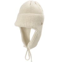 ニューエラ NEW ERA ベーシックカフニット トラッパー [14312172 FW25] BASIC CUFF KNIT TRAPPER メンズ・レディース 帽子 ニットキャップ アイボリー 正規