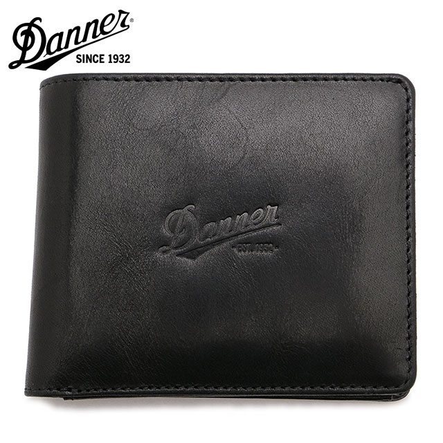 ダナー Danner フォルデッド ウォレット [4AP3487/688837-0001 FW25] FOLDED WALLET メンズ 二つ折り財布 革製 BLACK 【メール便配送】 正規取扱店