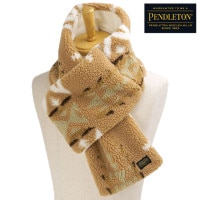 ペンドルトン PENDLETON ボアマフラー [PDT-000-253023 FW25] BOA MUFFLER メンズ・レディース フリース ストール ネックウォーマー ジャガードボア BEIGE