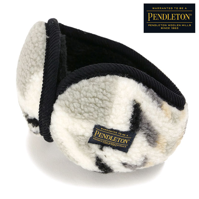 ペンドルトン PENDLETON ボアイヤーマフ [PDT-000-253024 FW25] BOA EAR MUFF メンズ・レディース フリース耳当て イヤーマフラー 防寒 ジャガードボア GREY 正規取扱店