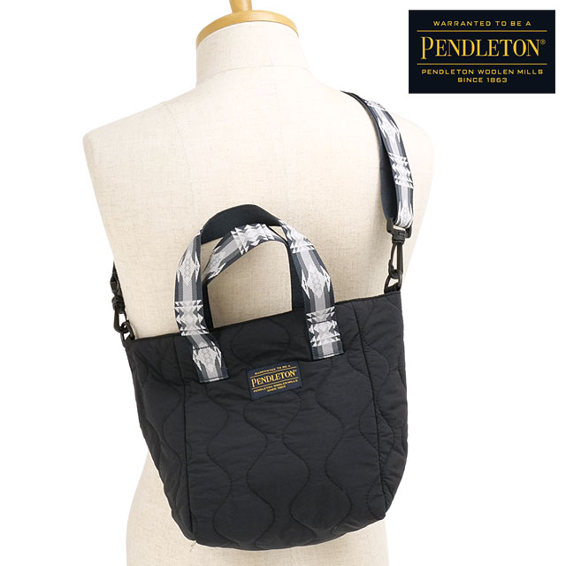 ペンドルトン PENDLETON キルティングトート [PDT-000-253026 FW25] QUILTING TOTE メンズ・レディース 鞄 トートバッグ ショルダーバッグ BLACK 正規取扱店