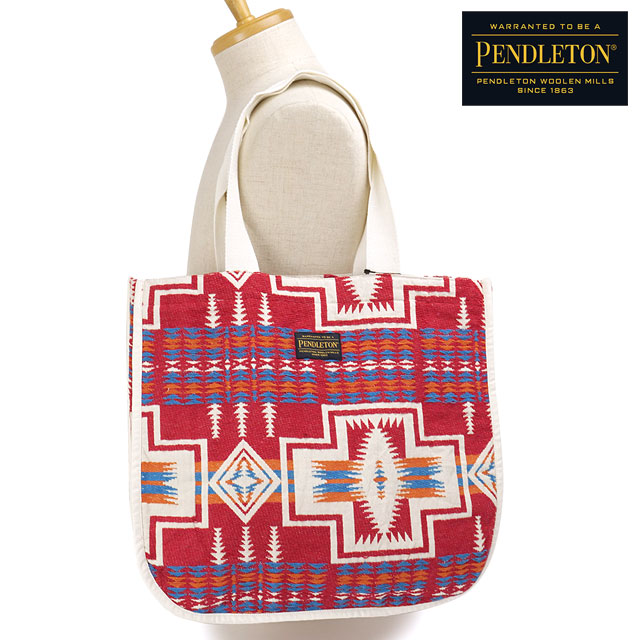 ペンドルトン PENDLETON ジャガードトート [PDT-000-253038 FW25] JAQUARD TOTE メンズ・レディース 鞄 トートバッグ 肩掛け RED 正規取扱店