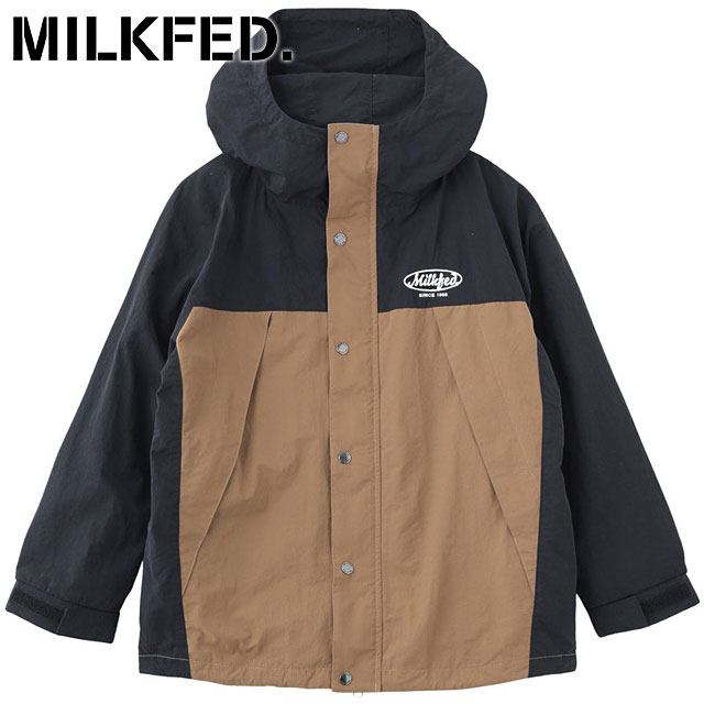 ミルクフェド MILKFED. ミルクフェド マウンテンジャケット [103253021005 FW25] MILKFED. MOUNTAIN JACKET レディース ライトアウター パーカー アウトドア ナイロン BEIGE 正規取扱店