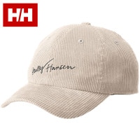 ヘリーハンセン HELLY HANSEN コーデュロイロゴキャップ [HC92592-IV FW25] Corduroy Logo Cap メンズ・レディース 帽子 フリーサイズ サイズ調節可能 アイ