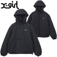 エックスガール X-girl フェイスパッチ リバーシブルジャケット [105253021006 FW25] FACE PATCH REVERSIBLE JACKET レディース xgirl アウター