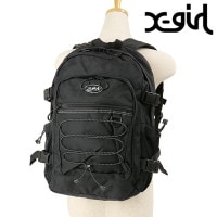 エックスガール X-girl レディース バンジーコード バックパック [105234053005 HO23] BUNGEE CORD BACKPACK xgirl 鞄 デイパック 通勤 通学 BLA