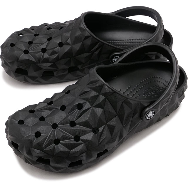 クロックス crocs メンズ クラシック ジオメトリック クロッグ [209563-001 SS24] Classic Geometric Clog EVAサンダル Black 正規取扱店