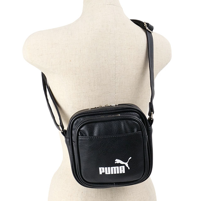 プーマ PUMA 2L PUスクエアショルダー [J20324 SS24] メンズ・レディース 鞄 ショルダーバッグ ワンショルダー BLACK 正規取扱店