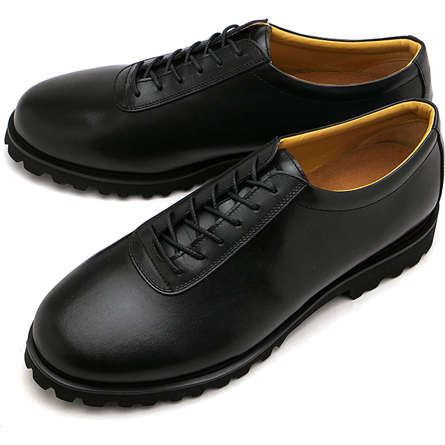 ブルーオーバー blueover マルコ タンクソール [ FW24] marco(Tank sole) メンズ 靴 男性用 日本製 プレーントゥ レースアップシューズ 防水レザー マッケイ製法 ビジネス カジュアル ブラック 正規取扱店