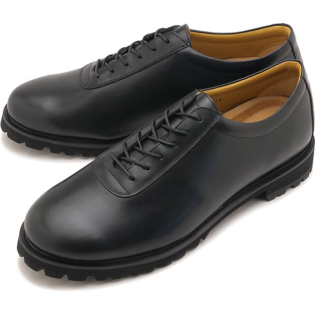 ブルーオーバー blueover スニーカー メンズ マルコ タンクソール [b060121] marco（Tank sole）男性用 日本製 プレーントゥ レースアップシューズ 防水レザー マッケイ製法 ビジネス カジュアル ブラック