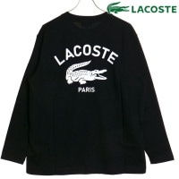 ラコステ LACOSTE PARISロゴヘビーオンスTシャツ [TH9396-99-031 FW24] メンズ トップス カットソー 長袖 BLACK 正規取扱店|LACOSTE（ラコステ スニーカー