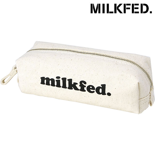 ミルクフェド MILKFED. ウィ ペンシルケース [103251054002 SS25] OUI PENCIL CASE レディース 小物入れ ペンケース ミニポーチ OFF-WHITE 【メール便配送】 正規取扱店