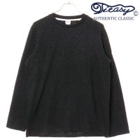 ティージー Tieasy オリジナルクルーネックシャツ [te002C FW25] Tieasy ORIGINAL CREWNECK メンズ トップス 長袖Tシャツ 日本製 オーガニックコットン BL