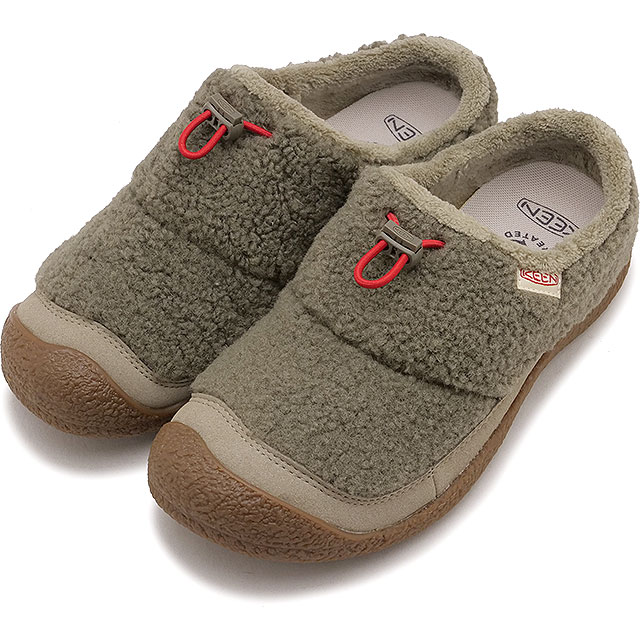 キーン KEEN サンダル ハウザー スリー スライド [1031040 FW25] W HOWSER III SLIDE レディースアウトドア 冬サンダル クロッグ スリッポン BRINDLE/BRINDLE-SHERPA-FLEECE