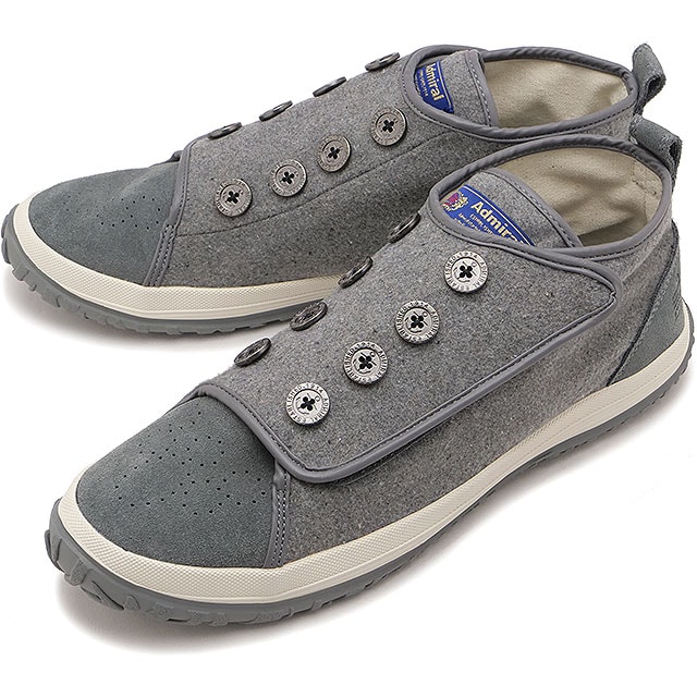 アドミラル Admiral スニーカー ポーツマス [AD834 FW25] PORTSMOUTH メンズ 靴 カジュアルシューズ 抗菌防臭インソール Gray 正規取扱店