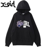 エックスガール X-girl ミックスカレッジロゴ スウェットフーディー [105253012016 FW25] MIX COLLEGE LOGO SWEAT HOODIE レディース xgirl ト