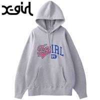 エックスガール X-girl ミックスカレッジロゴ スウェットフーディー [105253012016 FW25] MIX COLLEGE LOGO SWEAT HOODIE レディース xgirl ト