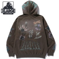 エクストララージ XLARGE マルチロゴ ジップアップフーデッドスウェットシャツ [101253012017 FW25SPOT] MULTI LOGO ZIP UP HOODED SWEATSHIR