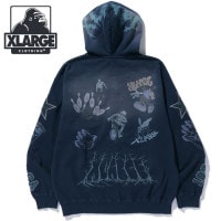 エクストララージ XLARGE マルチロゴ ジップアップフーデッドスウェットシャツ [101253012017 FW25SPOT] MULTI LOGO ZIP UP HOODED SWEATSHIR