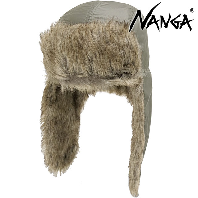 ナンガ NANGA オーロラテックス ファーフライトキャップ [N2532-3A055Z FW25] AURORA TEX FUR FLIGHT CAP メンズ・レディース 帽子 パイロットキャップ 撥水 防風 アウトドア OTR1(OD.GRN) 正規取扱店