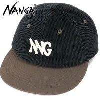 ナンガ NANGA コーデュロイ NNGロゴキャップ [N2532-3A057Z FW25] CORDUROY NNG LOGO CAP メンズ・レディース 帽子 フリーサイズ アウトドア BLK 正