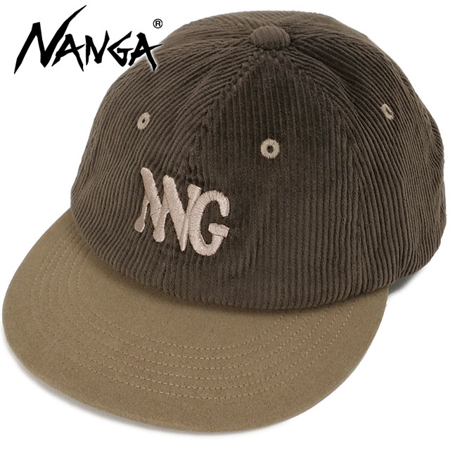 ナンガ NANGA コーデュロイ NNGロゴキャップ [N2532-3A057Z FW25] CORDUROY NNG LOGO CAP メンズ・レディース 帽子 フリーサイズ アウトドア KHA 正規取扱店