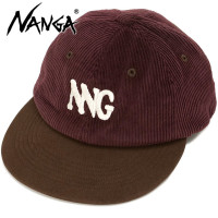 ナンガ NANGA コーデュロイ NNGロゴキャップ [N2532-3A057Z FW25] CORDUROY NNG LOGO CAP メンズ・レディース 帽子 フリーサイズ アウトドア BRD 正