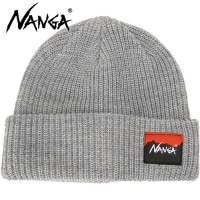 ナンガ NANGA ボックスロゴ バルキービーニー [N2532-3C059A FW25] BOX LOGO BULKY BEANIE メンズ・レディース 帽子 ニット帽 ニットキャップ GRY 正規