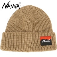 ナンガ NANGA ボックスロゴ バルキービーニー [N2532-3C059A FW25] BOX LOGO BULKY BEANIE メンズ・レディース 帽子 ニット帽 ニットキャップ BEG 正規