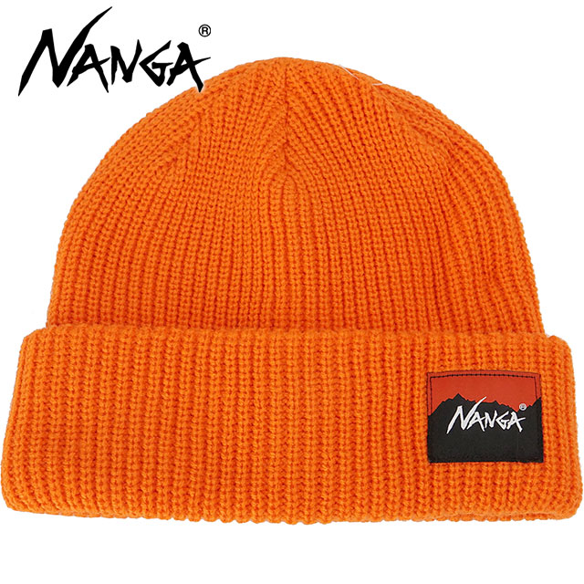ナンガ NANGA ボックスロゴ バルキービーニー [N2532-3C059A FW25] BOX LOGO BULKY BEANIE メンズ・レディース 帽子 ニット帽 ニットキャップ ORG 正規取扱店